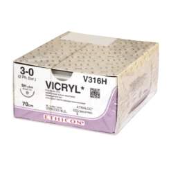 Nahtmaterial Ethicon Mersilene SH Plus, Grün Geflochten, USP 2/0, Fadenlänge 75cm