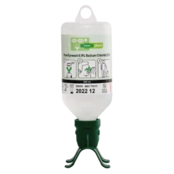 Plum Augenspülflasche DUO Mit 500 Ml NaCl-Lösung 0,9%, Für Die Gleichzeitige Spülung Beider Augen