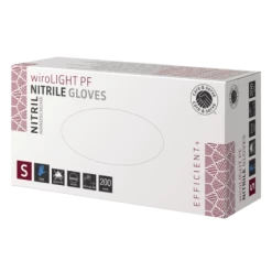 Care & Serve® – EFFICIENT+ | WiroLIGHT PF | Nitril Handschuhe | Blau | S Puderfrei