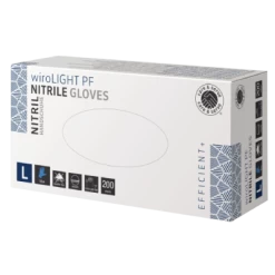 Care & Serve® – EFFICIENT+ | WiroLIGHT PF | Nitril Handschuhe | Blau | L Puderfrei
