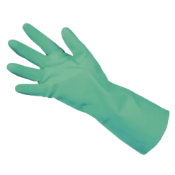 Chemikalienschutzhandschuh Special Aqua Nitril, Gr. 9, Chloriniert, Rautenbenoppung, Grün