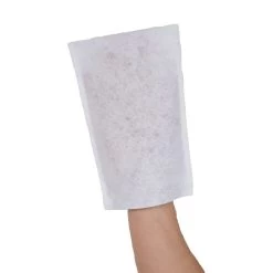 NITRAS Waschhandschuhe, Vlies, Weiß