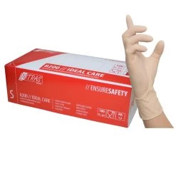 NITRAS IDEAL CARE Einmalhandschuhe, Latex, Natur