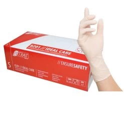 NITRAS IDEAL CARE Einmalhandschuhe, Latex, Weiß
