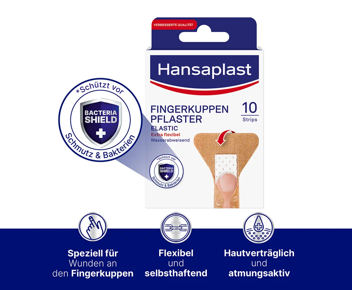 Hansaplast Elastic Fingerkuppenpflaster, 5 X 4,4 Cm 4 Hansaplast Elastic Fingerkuppenpflaster, 5 X 4,4 Cm – Bild 2