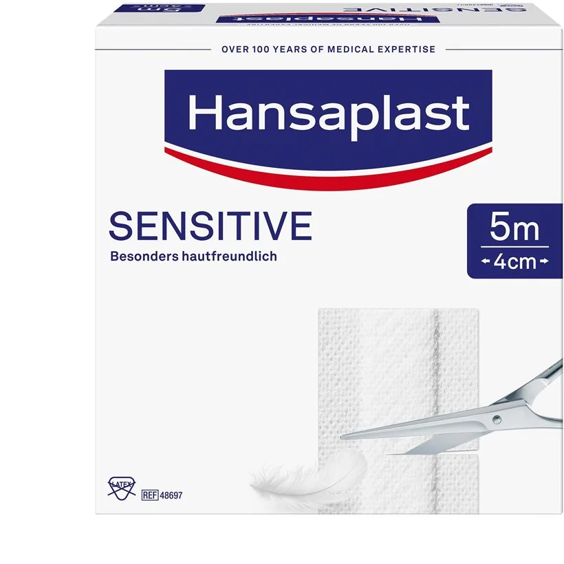 Hansaplast SENSITIVE, 5 M X 4 Cm, PZN: 13576664 3 Hansaplast SENSITIVE, 5 M X 4 Cm, PZN: 13576664