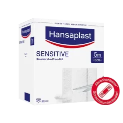 Hansaplast SENSITIVE, 5 M X 6 Cm, PZN: 13576670