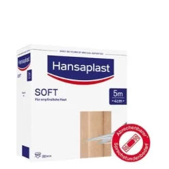 Hansaplast Soft Wundpflaster 4cmx5m, PZN: 08861291