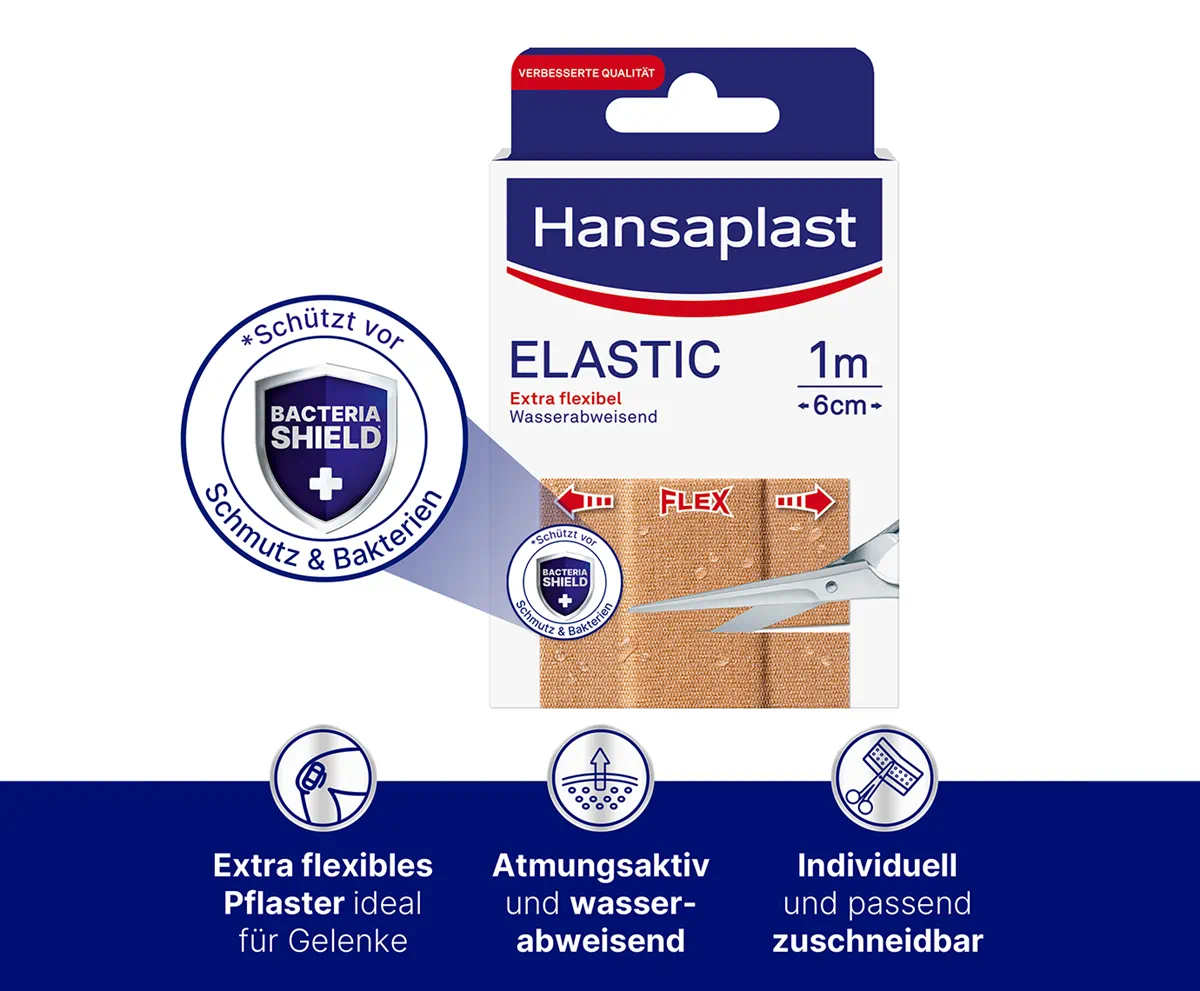 Hansaplast Elastic, 6cmx5m, PZN: 07577613 4 Hansaplast Elastic, 6cmx5m, PZN: 07577613 – Bild 2