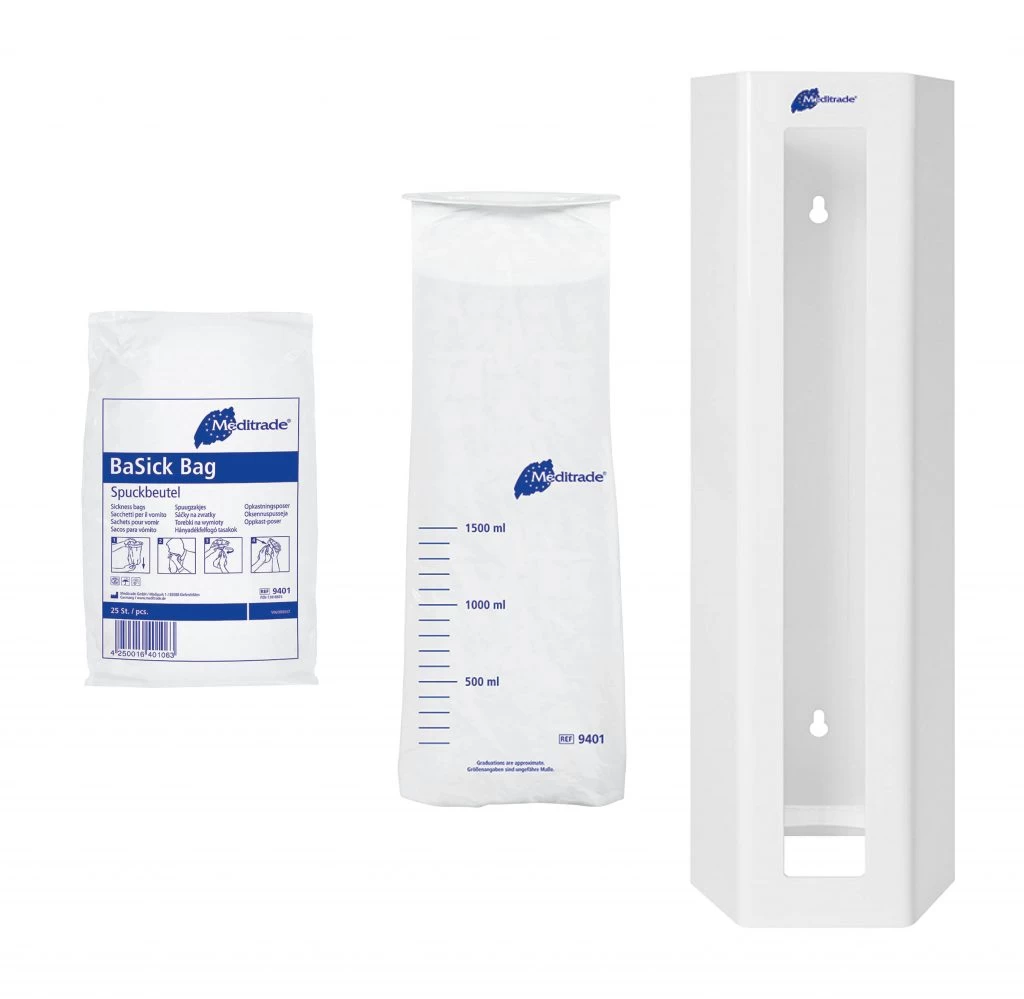 Meditrade BaSick Bag Wandhalterung 4 Meditrade BaSick Bag Wandhalterung – Bild 2
