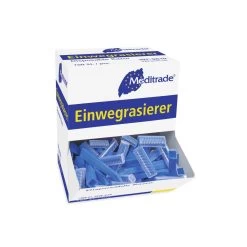 Meditrade – Einwegrasierer, Blau