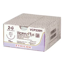 Nahtmaterial Vicryl SH-Plus, USP 3/0, Fadenlänge: 3×0,45m, Violett